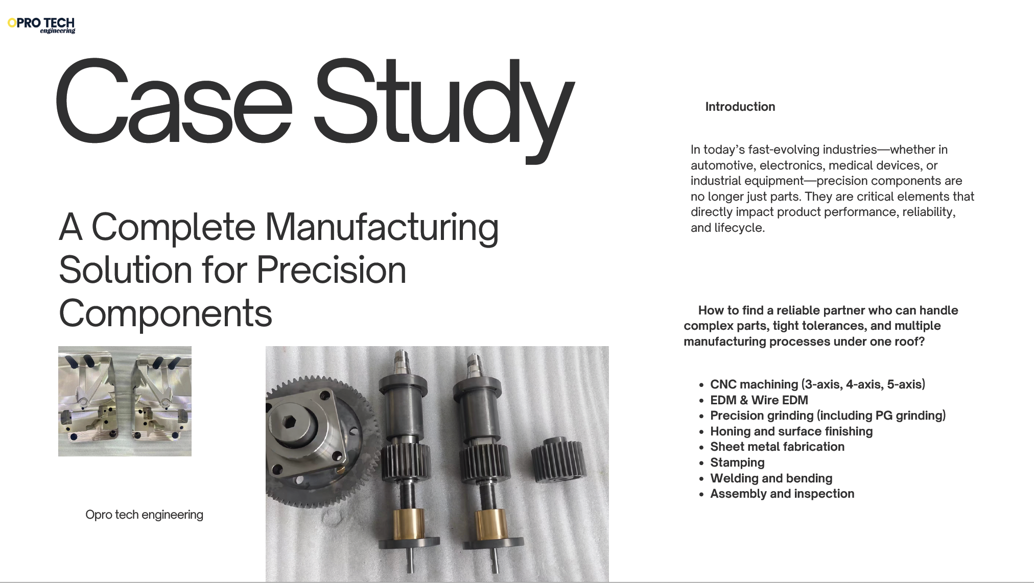 From Prototype to Mass Production: A Complete Manufacturing Solution for Precision Components