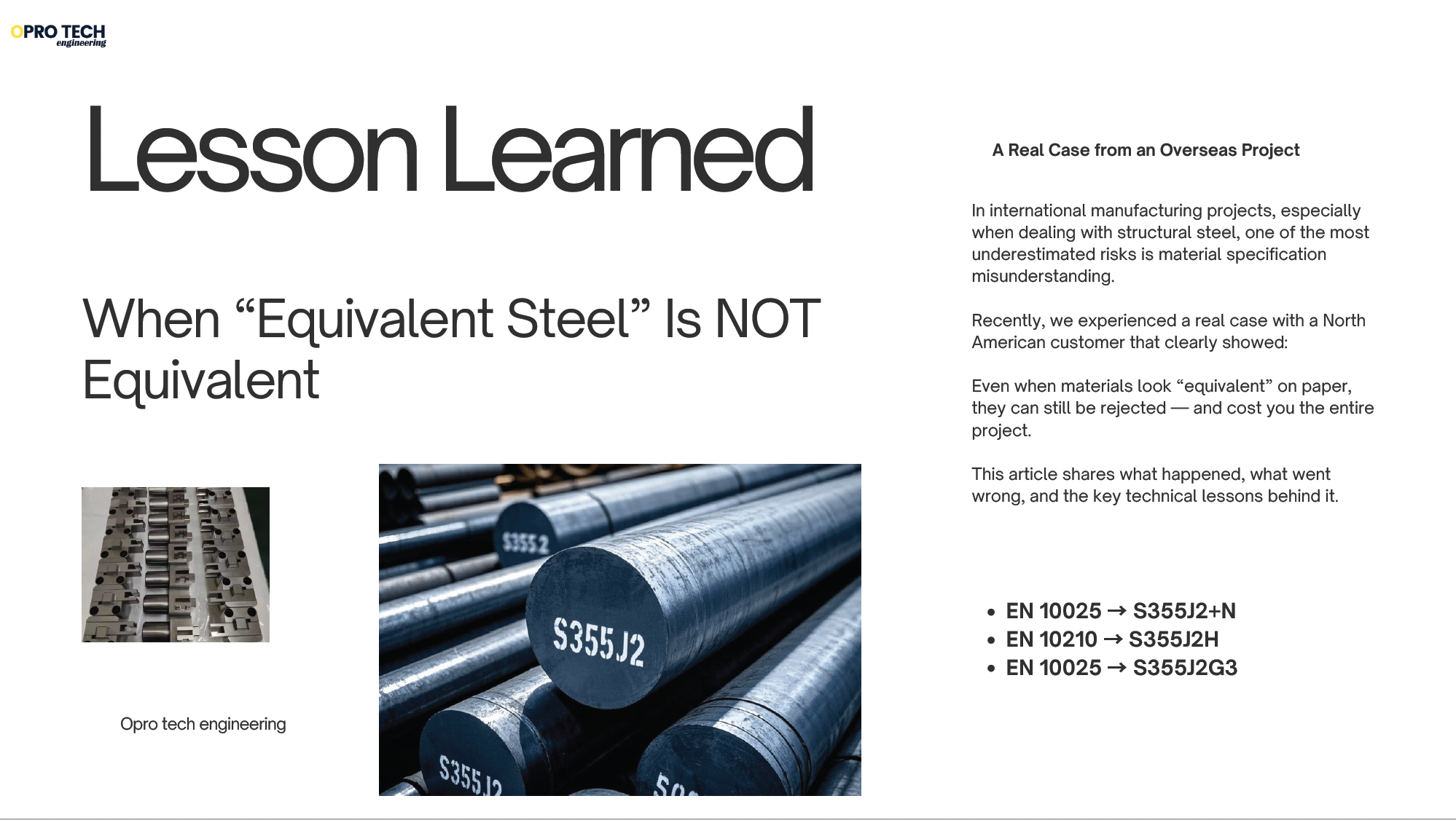 Lesson Learned: When “Equivalent Steel” Is NOT Equivalent – A Real Case from an Overseas Project