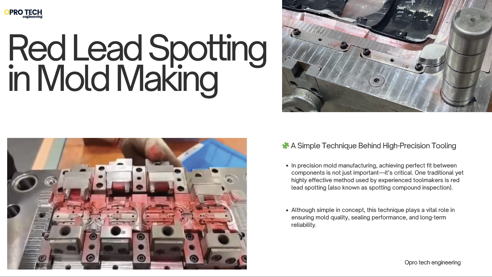 Red Lead Spotting in Mold Making: A Simple Technique Behind High-Precision Tooling                                                                                                                                                                                                                                                                                                                                                                                                                                                                                    