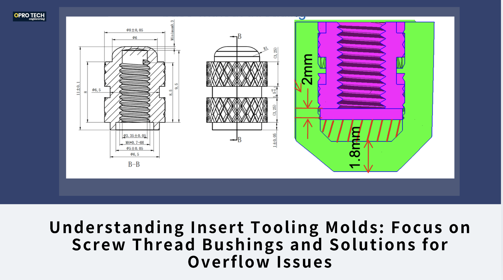 Understanding Insert Tooling Molds: Focus on Screw Thread Bushings and Solutions for Overflow Issues                                                                                                                                                                                                                                                                                                                                                                                                                                                                  