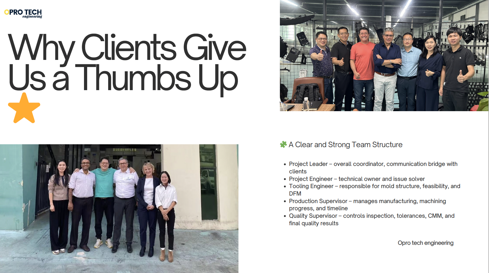 Why Clients Give Us a Thumbs Up                                                                                                                                                                                                                                                                                                                                                                                                                                                                                                                                       