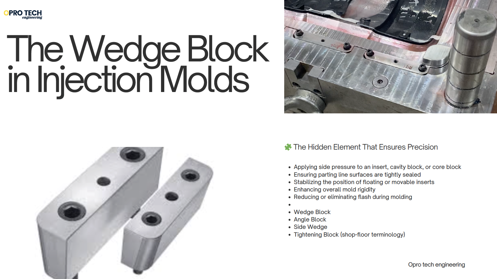 Understanding the Wedge Block in Injection Molds                                                                                                                                                                                                                                                                                                                                                                                                                                                                                                                      